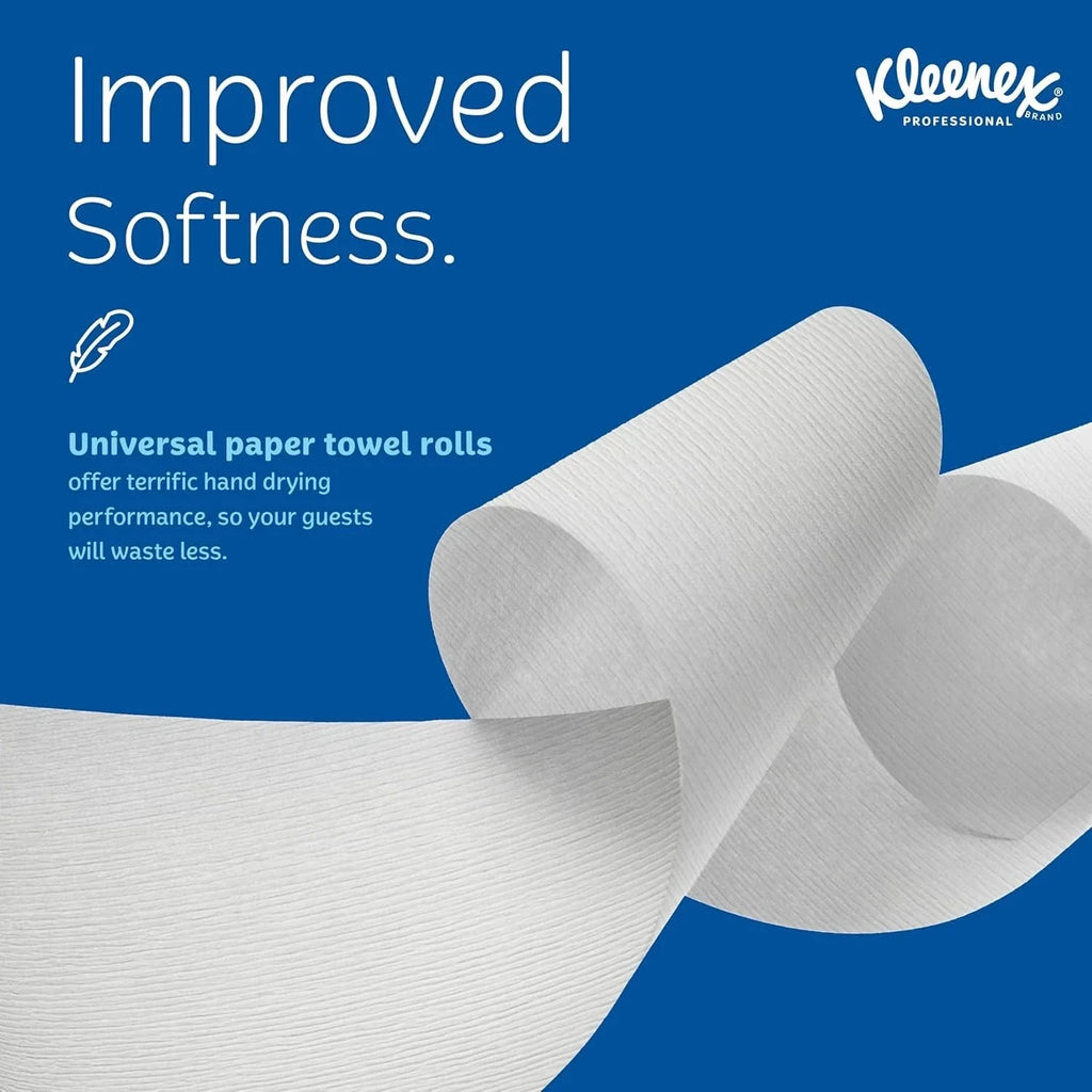 Professional Universal Hard Roll Paper Towels - White, 6 Rolls