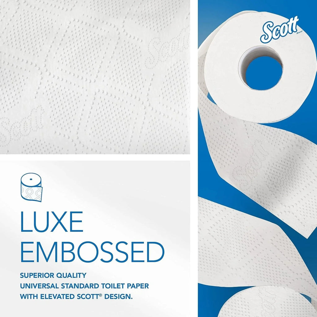 High-Quality Recycled Fiber Toilet Paper, 37,840 Sheets